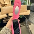 thumbnail image 5 of Hot Pink Mobile Phone Case Compatible with iPhone 13 Pro/14 Pro, Cute 3D Cartoon Retro Rose Red Funny iPhone Cases Full Protective Soft Shockproof Silicone Case, 5 of 6