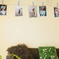 thumbnail image 2 of 100pcs 3.5cm Wood Clip Clamp Photo Mini Clip Star Shape Message Note Memo Clip (Blue), 2 of 8
