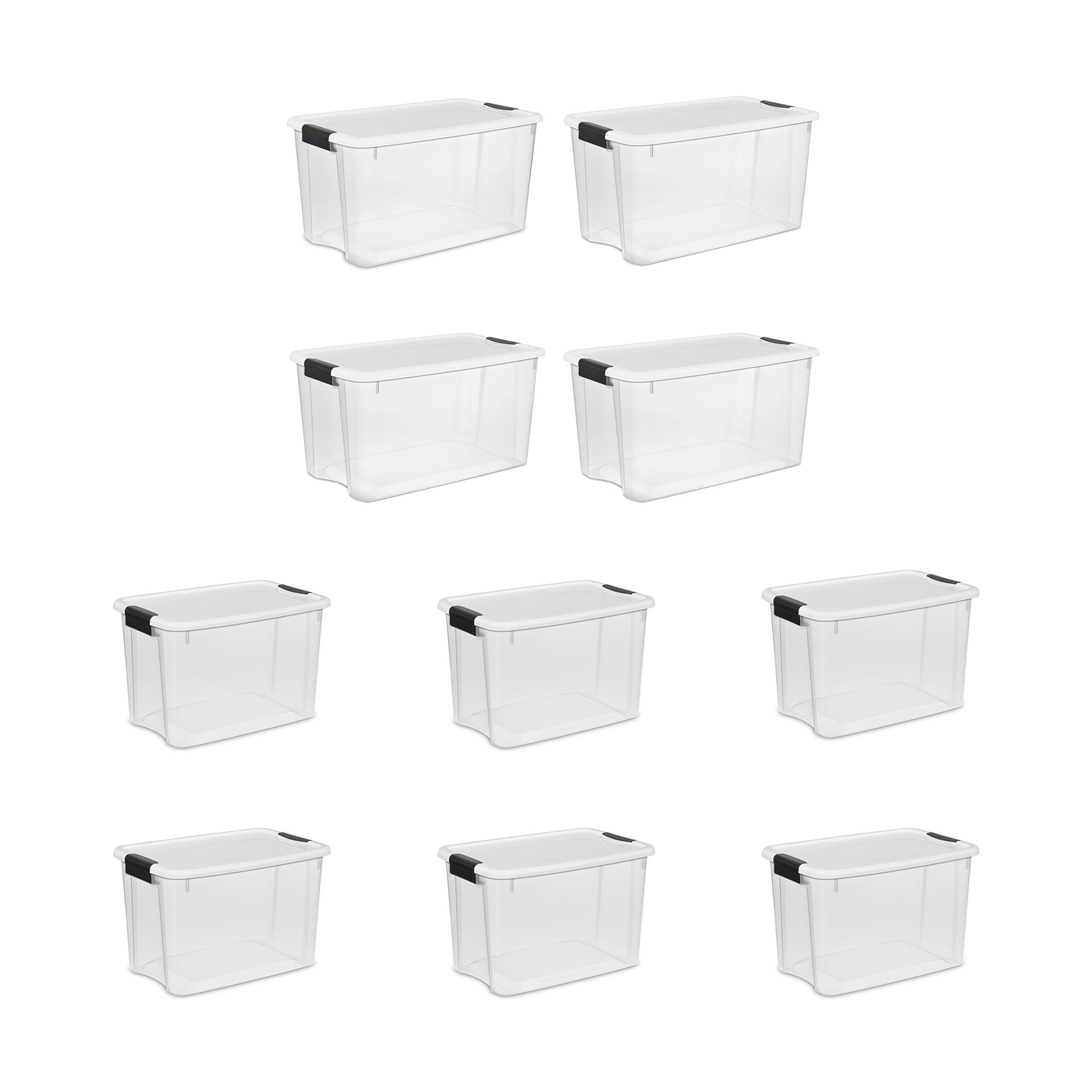 Sterilite 70 30 Quart Ultra Latch Storage Container Box And Lid 4 6 Pack