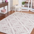 thumbnail image 3 of SAFAVIEH Vermont Trinity Floral Geometric Wool Area Rug, 6' x 9', Ivory/Red, 3 of 9