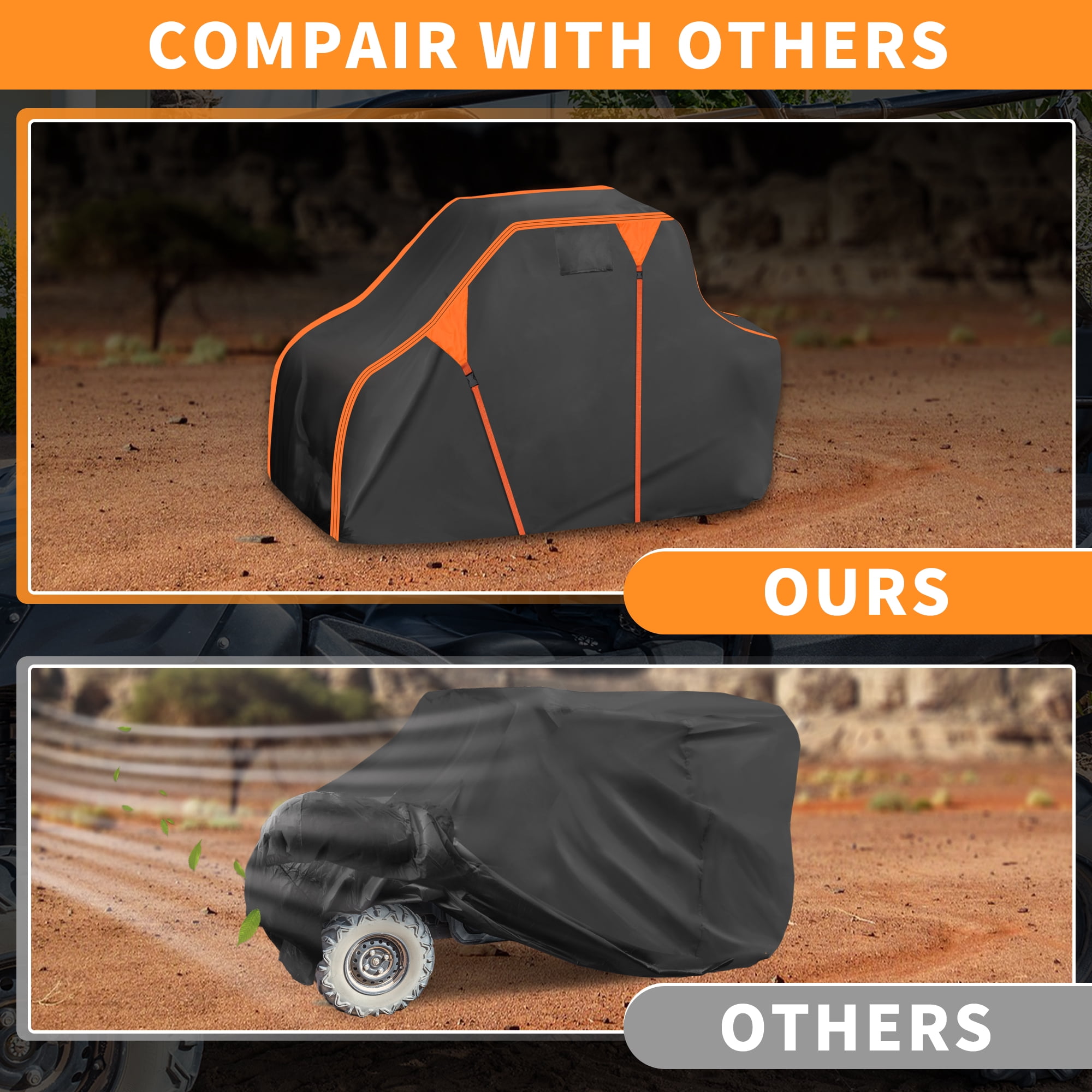 Unique Bargains Side by Side UTV Cover 210D-PU for Kawasaki MULE PRO-MX LE 2019-2025