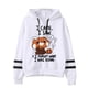 thumbnail image 1 of Sudadera con capucha con estampado de letras de panda para hombre y mujer, suéter holgado, camisetas casuales de manga larga con personalidad, 1 of 4