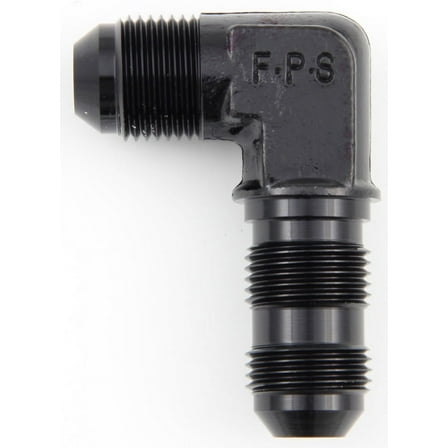 #10 x 90 Deg Bulkhead Fitting Black