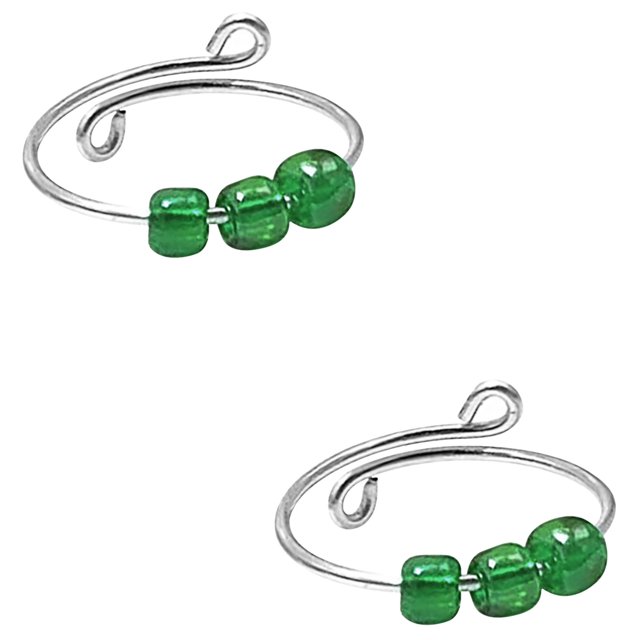 Espiral de bobina simple, las cuentas giran libremente, anillo de cuentas de ansiedad, adecuado para mujeres Wmkox8yii fajkfhkj1370