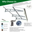 thumbnail image 5 of 79" x 34" Door/Window Awning Canopy - Crystal Polycarbonate & Aluminum Alloy with Valance for Concrete Walls, UV-Resistant & Waterproof, 5 of 7