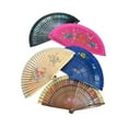 thumbnail image 2 of Set of 12 Hand Held High Quality Wood Folding Fans w/Gift Bags for Party Favors, Party Decor, 2 of 2