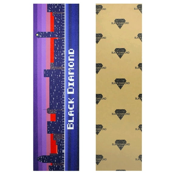 Black Diamond Grip Skateboard Graphic Griptape Sheet 8-Bit 9" x 33" Grip Tape