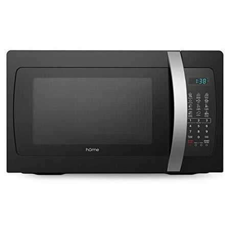 hOmeLabs Countertop Microwave Oven - 1.3 Cu. Ft., 1050W, Black with One-Touch Cook Functions, Dishwasher Safe Turntable and 10 Adjustable Power