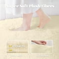 thumbnail image 2 of 6x9 Area Rug for Living Room: Fluffy Shag Soft Washable Rugs Large Fuzzy Plush Indoor Carpet for Bedroom Nursery Playroom Kids Girls Boys Room (Cream White, 6'x9'), 2 of 8