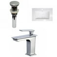 thumbnail image 1 of American Imaginations 24-in. W 1 Hole Ceramic Top Set In White Color - Overflow Drain Incl. AI-33237, 1 of 9