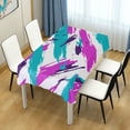 thumbnail image 4 of Yayeee Tablecloths 54" x 54" Rectangle Wrinkle Resistant Party Table Cover, Abstract Drawing, 4 of 8