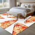 thumbnail image 4 of Realistic Food Area Rugs 5x7 ft Yummy Italy Naples Thin Crust Pizza Washable Rug Non Slip Indoor Carpet Absorbent Floor Mat for Living Room Bedroom Dining Room, 4 of 9
