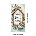 thumbnail image 3 of Yatrandify Wooden Frame Home Sweet Rustic Floral Banner for Home Entryway Porch Decoration, 3 of 8