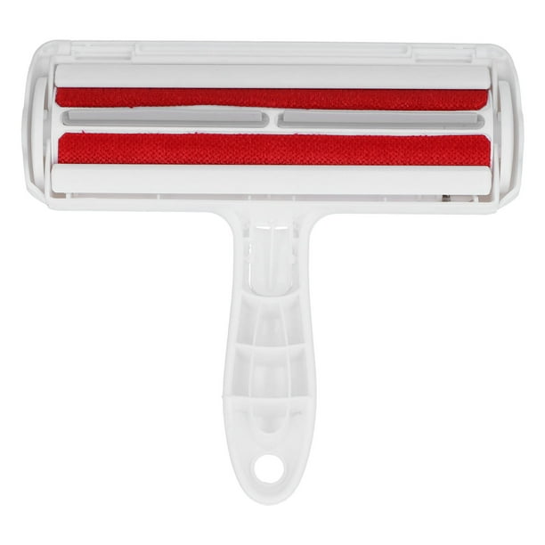 Cepillo para quitar el pelo de mascotas, cepillo flotante para limpiar el pelo, cepillo de una sola mano para gatos y perros (rojo)
