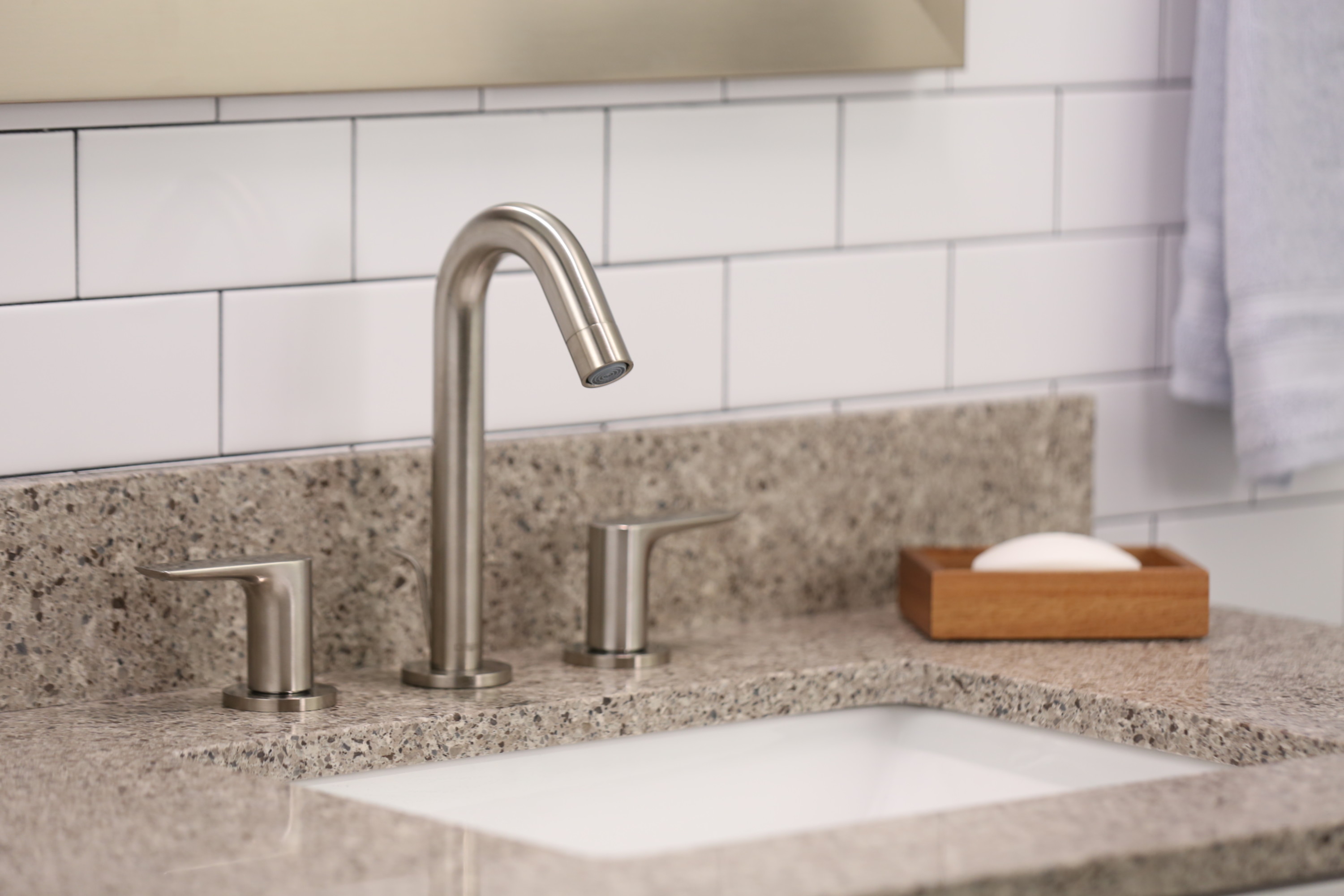 Hansgrohe Logis Widespread Faucet 150 with Pop-Up Drain, 1.2 GPM in Chrome