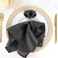 thumbnail image 2 of 10 Pieces 20" Charcoal Grey Polyester Napkins Wedding, 2 of 5