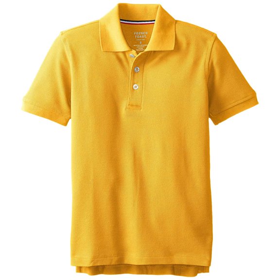 French Toast Boys 2T-4T Short Sleeve Pique Polo Gold 4T