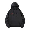 thumbnail image 4 of Sudadera con capucha para hombre, control único, cinco áreas, color sólido, calefacción inteligente, sudadera de manga larga con capucha, blusa de poliéster para hombre, 4 of 4