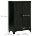 thumbnail image 3 of HOMCOM Armoire de Rangement Industrielle en Acier Organisateur de Rangement, 3 of 10