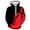 Red, variant on Patlollav Men Hooded Sweatshirts Casual Fashion Round Neck Print Pullover Long Sleeve Tops Red XXXXL