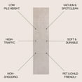 thumbnail image 4 of JONATHAN Y CARMEL 2 x 8 Runner Rug, Cole Minimalist Pinstripe - Cream/Silver, CAR101A-28, 4 of 6