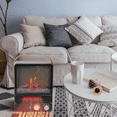 thumbnail image 3 of paproos Portable Electric Fireplace, 750W/1500W Mini Tabletop Heater, 3D Flame Effect, Adjustable Temperature, Overheating Safety Protection for Home Office Use, 3 of 5