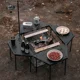 thumbnail image 3 of Mesa de comedor de aluminio para exteriores, mesa de empalme multifuncional, aleación, senderismo, Picnic, muebles portátiles de acero inoxidable, 3 of 4