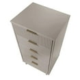 thumbnail image 5 of Manhattan Comfort Granville Tall & Narrow Engineered Wood Dresser in Light Gray, 5 of 12