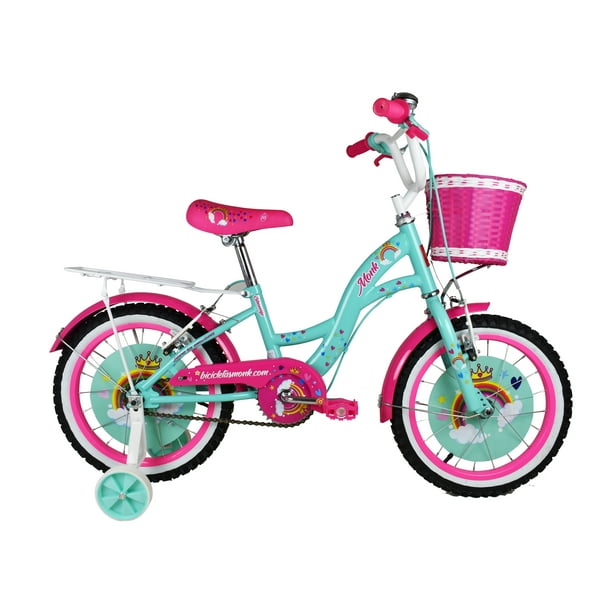 Bicicleta Infantil Urbana Rodada 16 1 Velocidad Monk Shon Monk Para niña