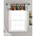 thumbnail image 3 of Black Female Kitchen Valances for Windows Farmhouse Linen Window Valance Curtain for Living Room Window Treatment African Women Geometric Abstract Art Valance Rod Pocket Topper Drape, 60 x 18 Inch, 3 of 6