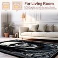 thumbnail image 2 of ODIKA 3'x5' Machine Washable Non-Slip Area Rug, Mysterious Floral and Skull High Traffic Rug, Black, 14920, 2 of 7