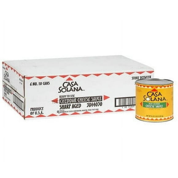 Casa Solana Cla Sauce Cheese Aged Cheddar 2.84L/96 ounces, Bulk size (6/Case)