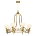 thumbnail image 3 of Allston 8-Light Chandelier in Warm Brass, 3 of 7
