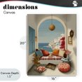 thumbnail image 4 of Stupell Industries Eclectic Mediterranean Seaside Window View Canvas Art, 16 x 20, by Lisa R Dumm, 4 of 8