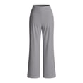 thumbnail image 6 of Cutuoiiu Plus Size Womens Athletic Pants Solid Color Elastic Crossover Waist with Pockets for Fitness and Work Gift, 6 of 9