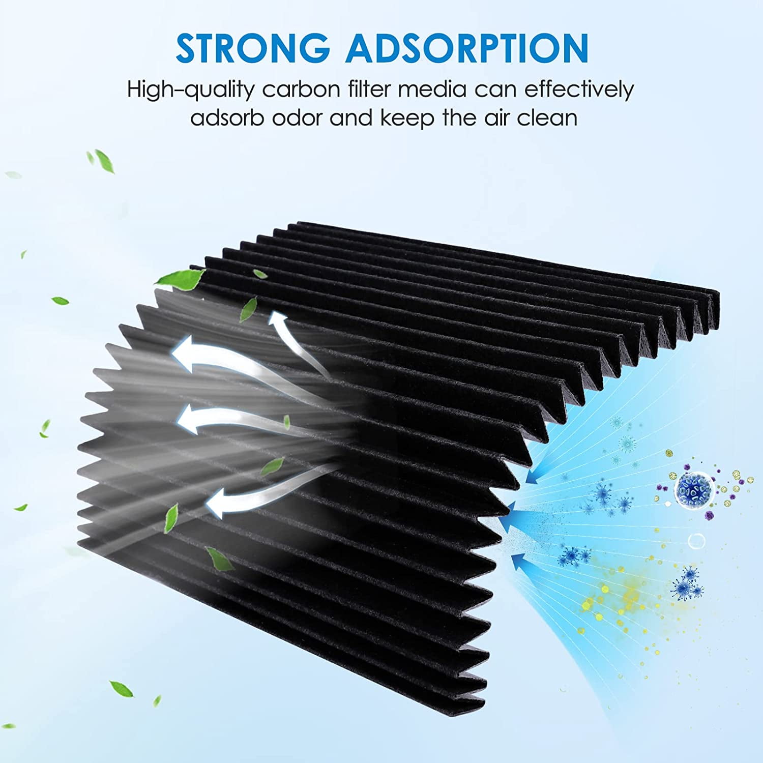 Pure Air Ultra Refrigerator Air Filter with Carbon Technology to Absorb Food Odors Compatible with Frigi-daire PAULTRA , 6.5" x 4.75",Pack of 9 PCS