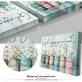 thumbnail image 2 of Inspirational Canvas Wall Art Encouraging Bible Verses Wall Decor Marson Jars With Butterflies God Says You Are Wall Art For Home Office Dining Room Decor Farmhouse Wall Art Framed 12x16 Inch (Teal), 2 of 6