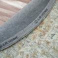 thumbnail image 3 of LR Home Viane Credo Blue/Taupe Vintage Floral Wool Round Rug, 8'6" Round, 3 of 7