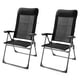 thumbnail image 5 of Sillas de Jardín Costway Set de 2 Plegable Respaldo Regulable Negro 72 x 62 x 116 cm, 5 of 10