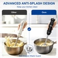 thumbnail image 6 of CUOCCO PRO Immersion Blender Handheld, 1100W Hand Blender with 21 Speeds & Turbo, Hand Mixer for Smoothies, Soups & Baby Food, Dishwasher Safe, Black, 6 of 10