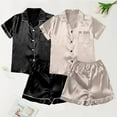 thumbnail image 2 of Ujnder Ensemble de Pyjamas 2 Pcs pour Femmes Pyjamas Grande Taille Pyjamas Décontractés Vêtements de Nuit Confortables BK3 m, 2 of 4