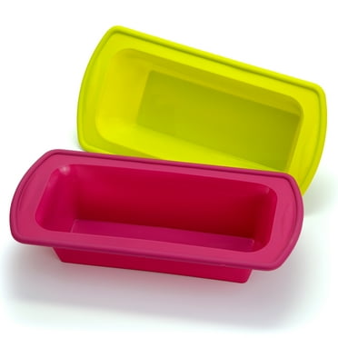 Elbee Silicone Loaf Pan Non Stick Baking Pan for Bread & Meat Loaf, 2-Pack
