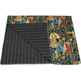 thumbnail image 3 of Farida Kahlo Printed Cotton Quilted Blanket Indian Handmade Bedspread Kantha Work Bohemian Bed Decor Throw Blanket, 3 of 4