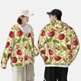 thumbnail image 3 of Rocae Cherries and Ladybirds Print Breathable Sun Protection Hoodie Quick-Dry Lightweight Long Sleeve Hoodie Unisex Running Sports Shirt Large, 3 of 9