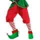 thumbnail image 2 of Zapatos de elfo rojos y verdes - Zapatillas de pies de elfo navideñas de terciopelo rojo y verde con cascabeles para adultos y niños, 2 of 5