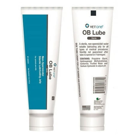 VetOne OB Lube Sterile Non Spermicidal Lubricating Jelly 5oz Livestock