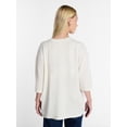 thumbnail image 3 of Kacey Lee Women's Middle of Nowhere Graphic Tee with Short Sleeves, Sizes XS-XXL, 3 of 5