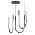 thumbnail image 1 of Pacari Horizontal Pendant - 54W - Matte Black - White Silicone Diffuser, 1 of 1