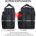 thumbnail image 6 of Ytonet 18 inch Laptop Shoulder Bag for Men Women, Waterproof Expandable Messenger Computer Bag Case with Soft PU Leather Handle, Black, 6 of 7