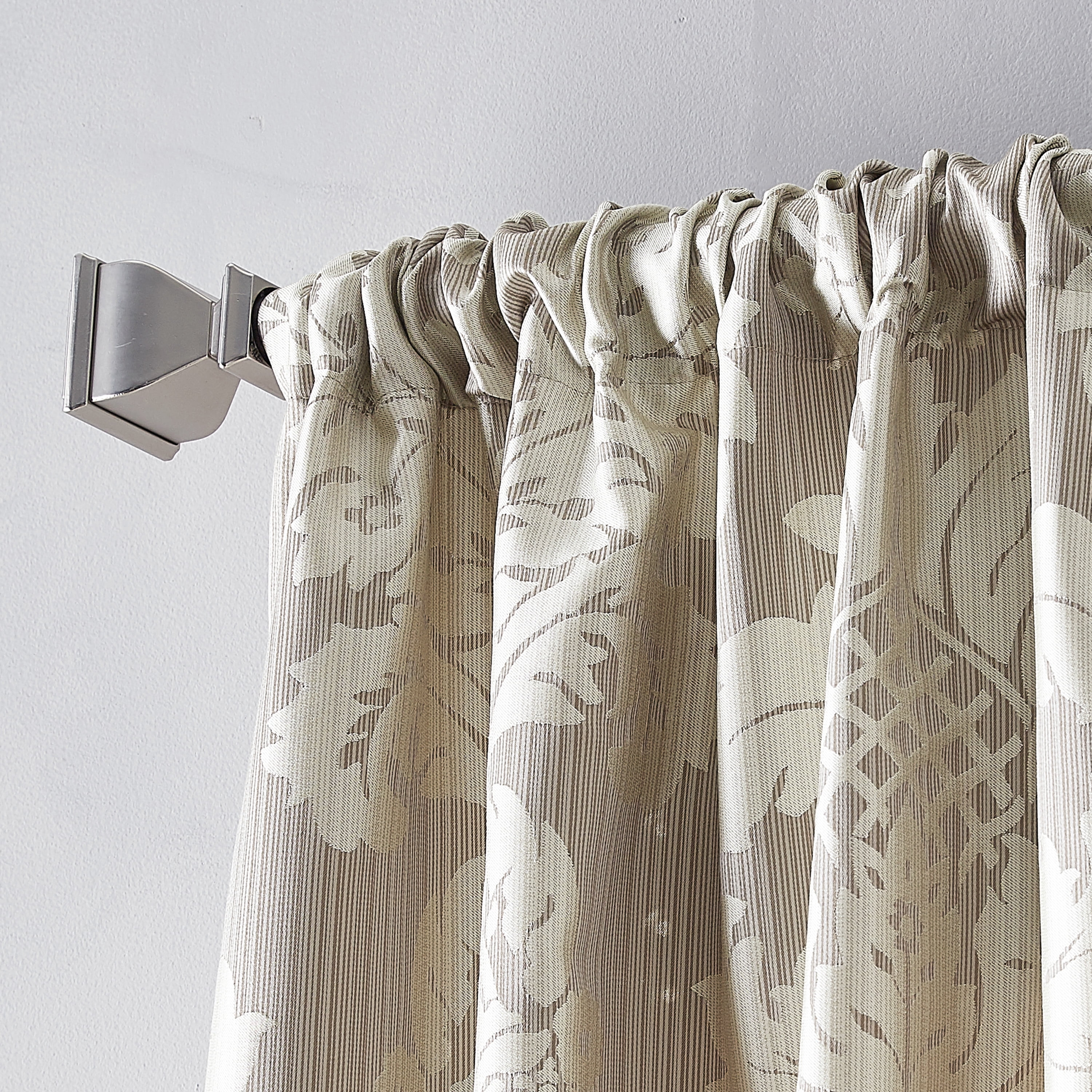 Palermo 84" Room Darkening Poletop Lined Panel, Champagne, Polyester